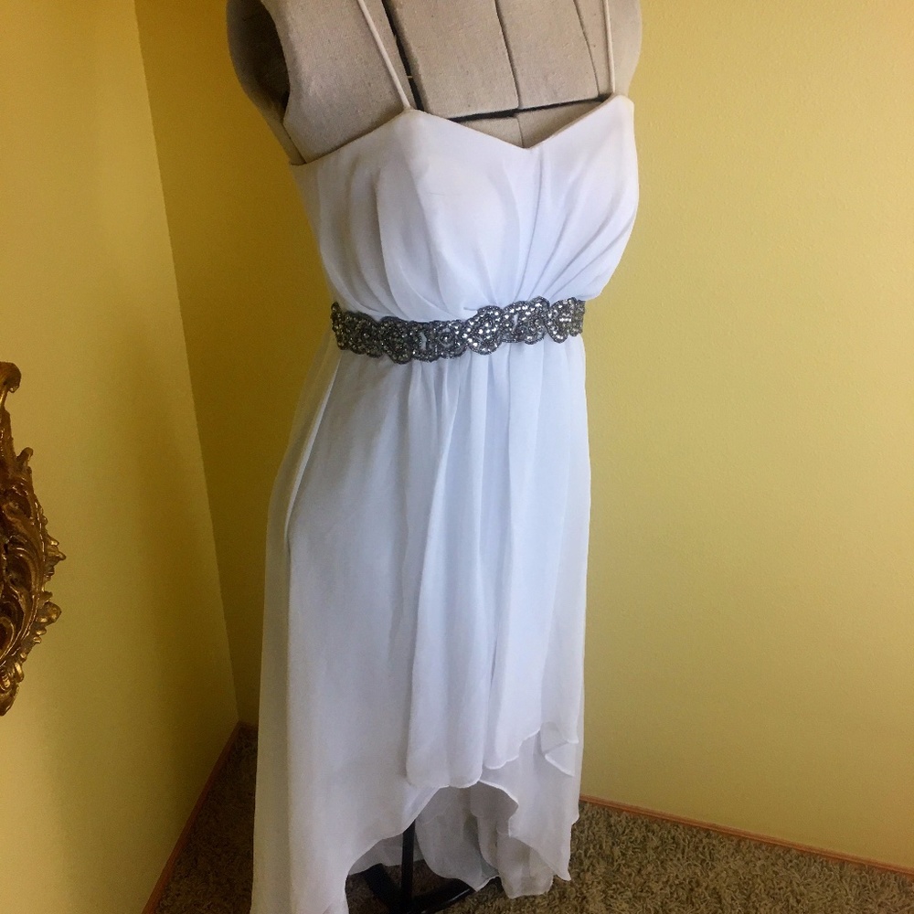 Fiesta Fashion 9095 White High Low Dress 👗